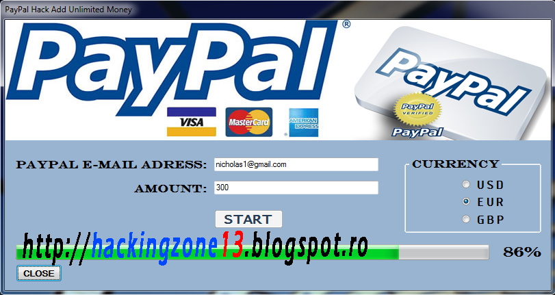 paypal money generator 2013 keygen free